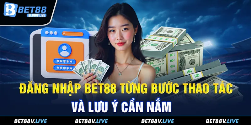 Đăng nhập Bet88 từng bước thao tác và lưu ý cần nắm