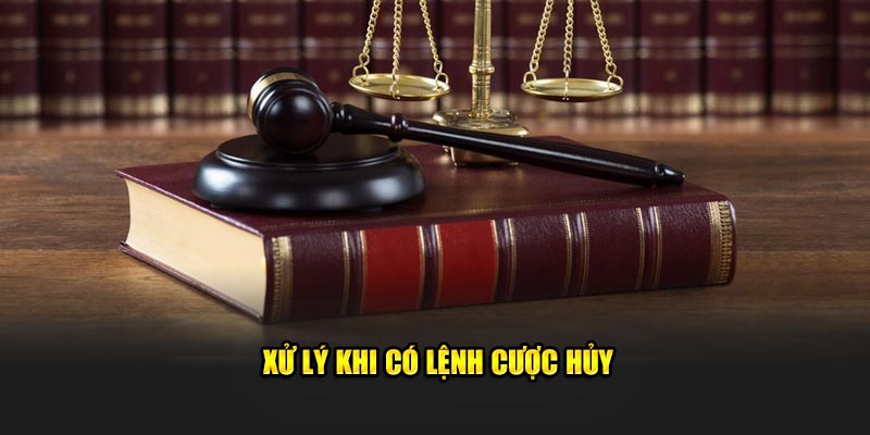 Xử lý nhanh chóng khi có lệnh cược hủy